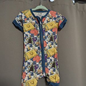 Bluey Camping Bamboo | Shorties | 12-18m | Mythological Baby Co